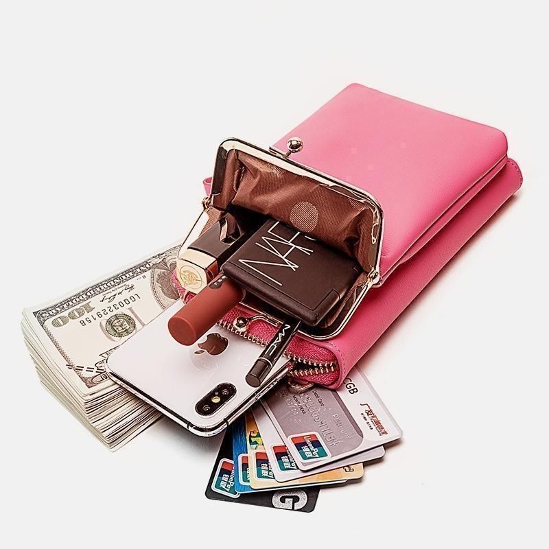 Crossbody Handytasche für Damen aus PU Leder