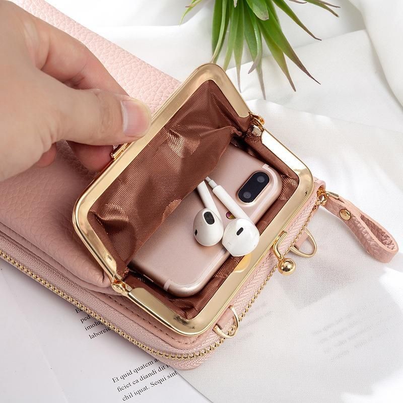 Crossbody Handytasche für Damen aus PU Leder