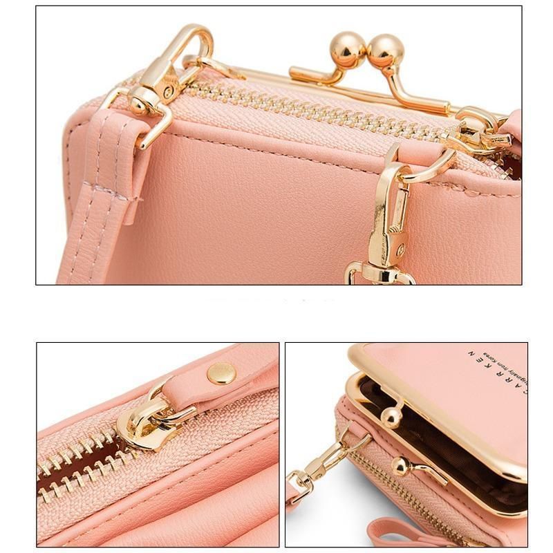 Crossbody Handytasche für Damen aus PU Leder