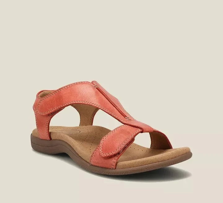 Damen Leder Sandalen mit Fußgewölbestütze für den Sommer