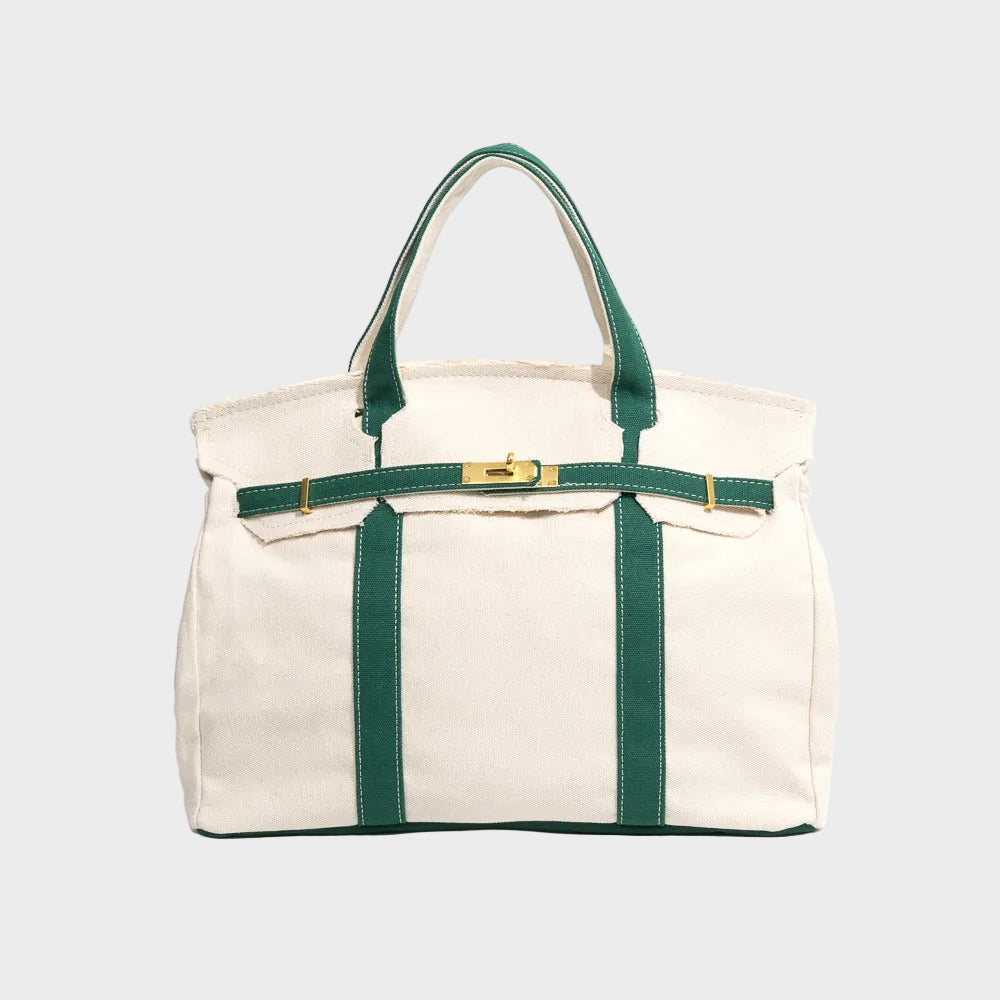 Boatkin Damen Tote Bag aus Canvas mit strukturierter Optik