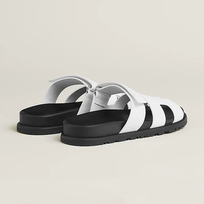 Lily Damen Sommer Sandalen mit verstellbaren Riemen Weiß