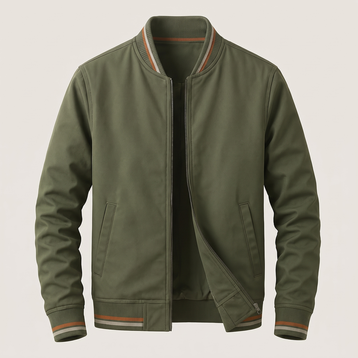 Herren leichte Übergangsjacke mit Streifen