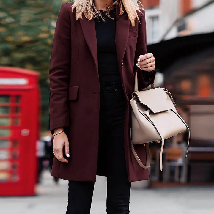 Damen eleganter Trenchcoat mit Reverskragen