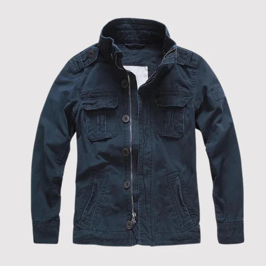 Herren Feldjacke mit Stehkragen und Taschen