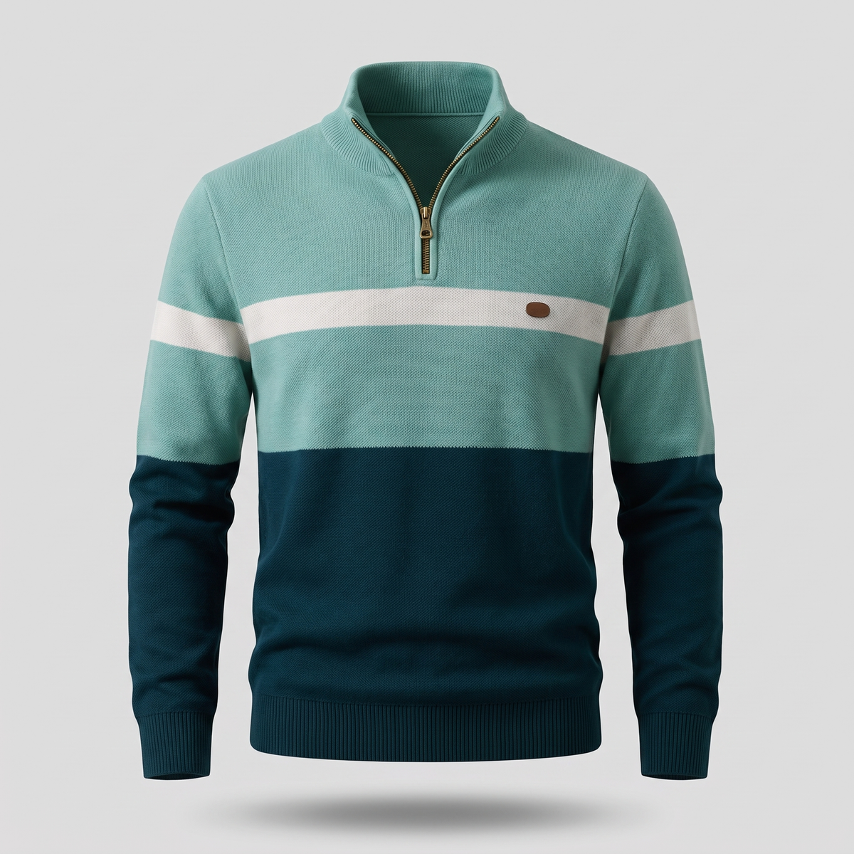 Herren Pullover mit Viertelreißverschluss