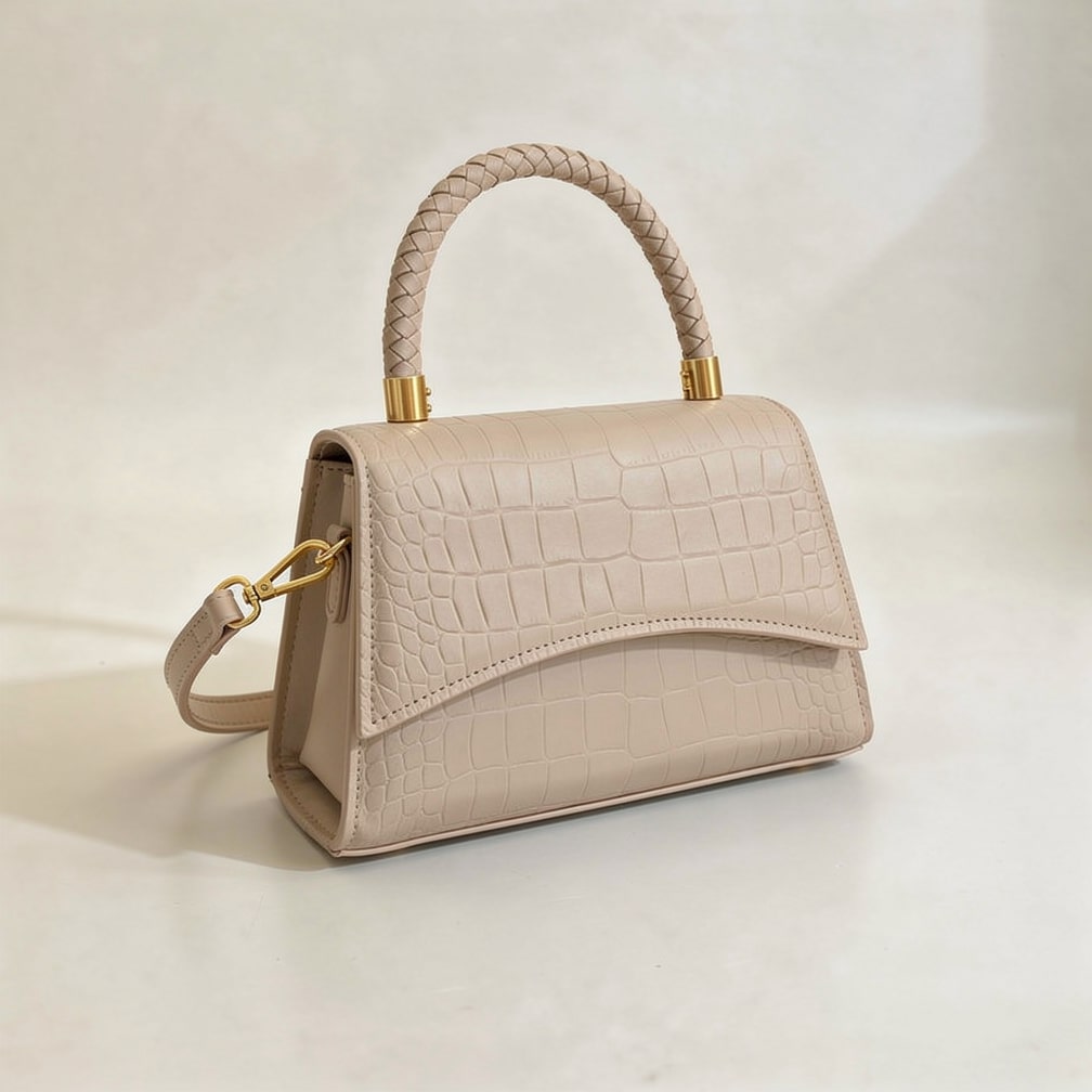 Damen Handtasche mit Griff und Schulterriemen
