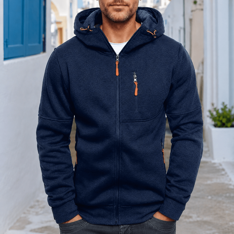 Herren Hoodie mit Reißverschluss und Kapuze