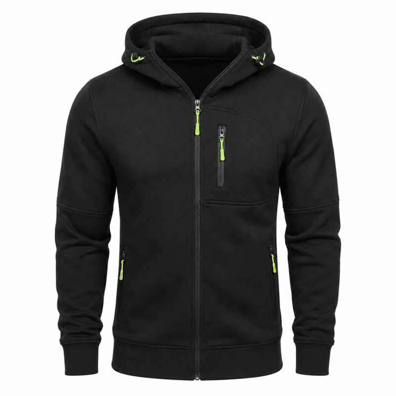 Herren Hoodie mit Reißverschluss und Kapuze
