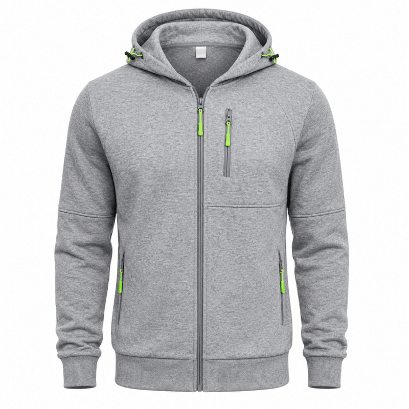 Herren Hoodie mit Reißverschluss und Kapuze
