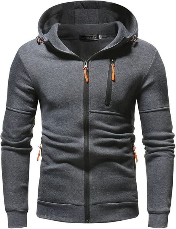 Herren Hoodie mit Reißverschluss und Kapuze