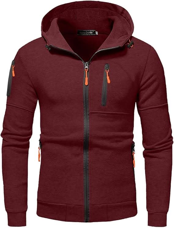 Herren Hoodie mit Reißverschluss und Kapuze