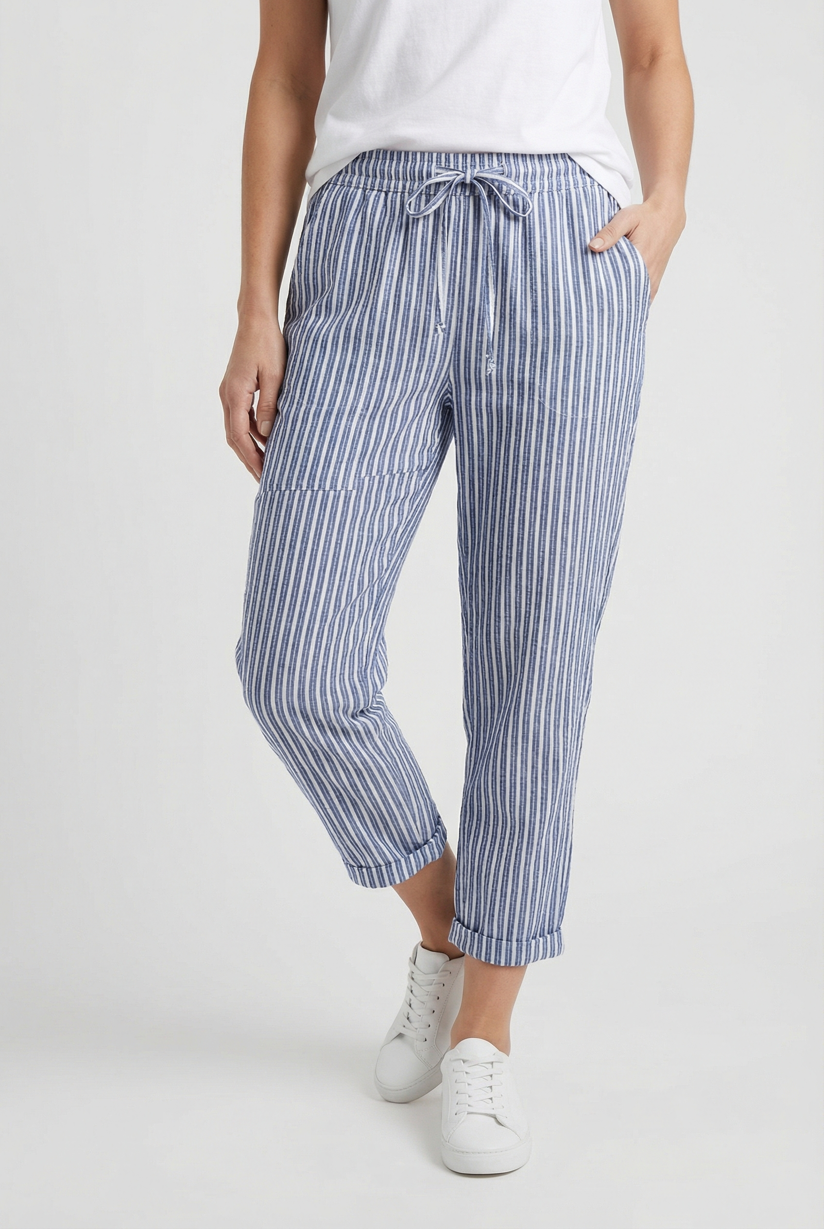 Damen Leichte Hose mit weitem Bein – Lockerer Schnitt für den Alltag