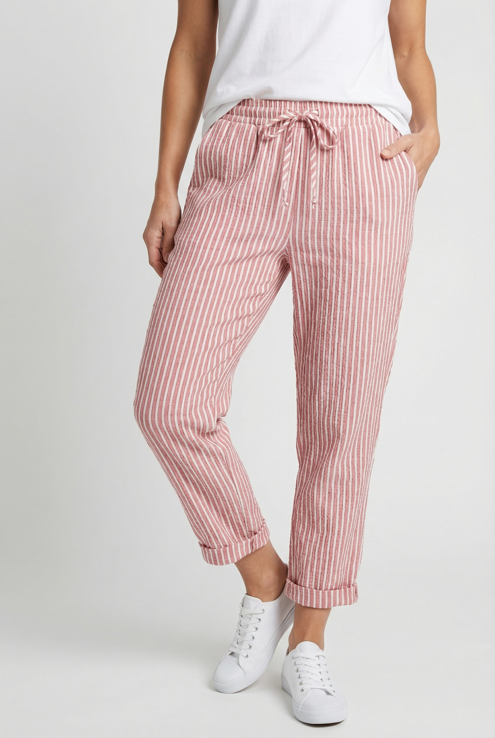 Damen Leichte Hose mit weitem Bein – Lockerer Schnitt für den Alltag