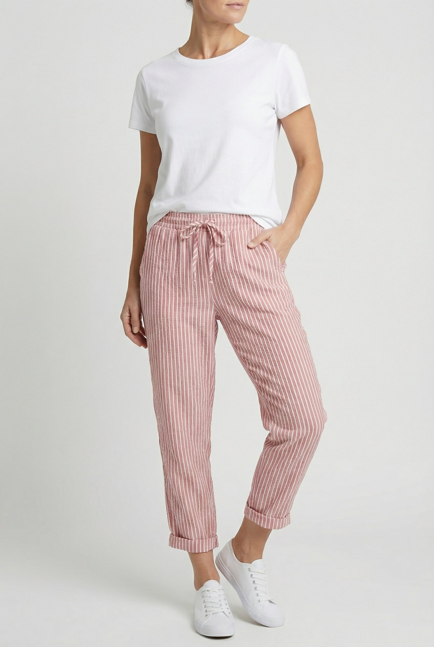 Damen Leichte Hose mit weitem Bein – Lockerer Schnitt für den Alltag