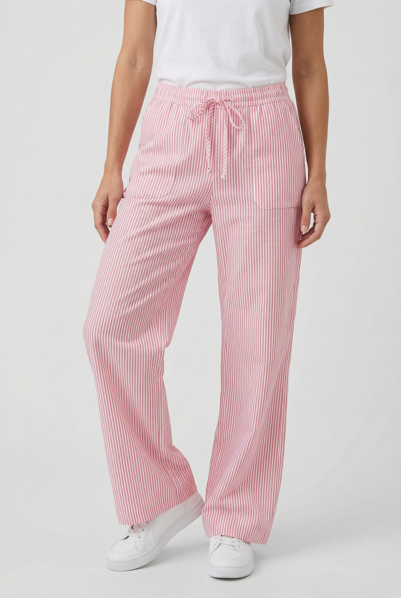 Damen Freizeithose – Lockerer Schnitt mit Kordelzug und Taschen