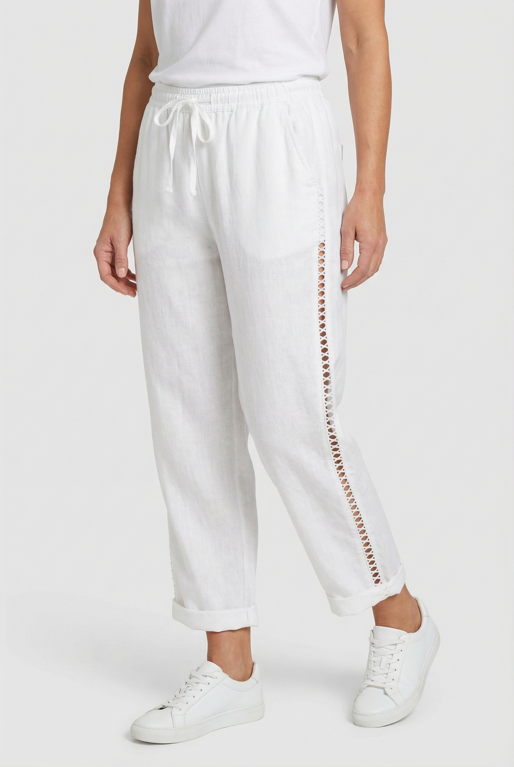Damen Leichte Boho-Hose – Lockerer Schnitt mit elastischem Bund