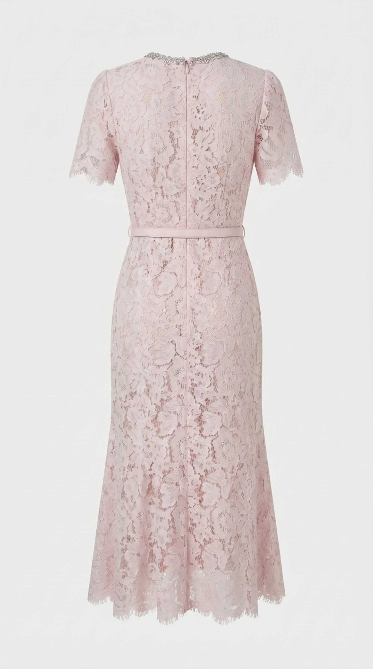Damen elegantes Spitzen Fischschwanz Abendkleid
