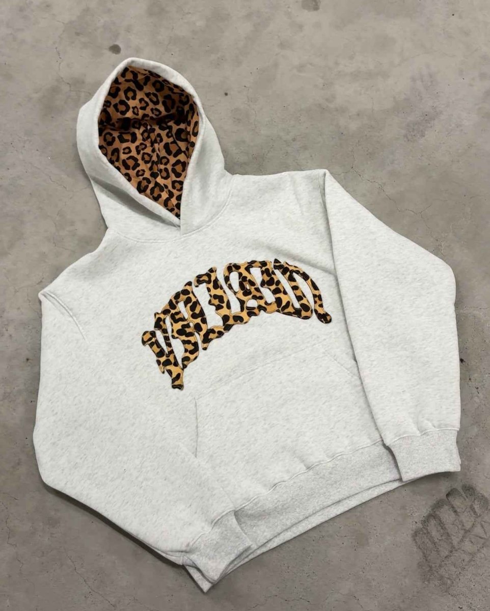 Damen lässiger Leopard Hoodie