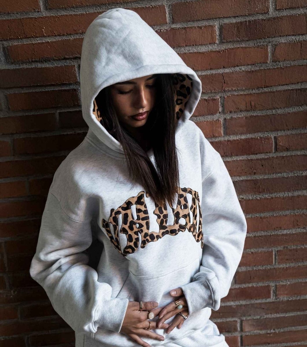 Damen lässiger Leopard Hoodie