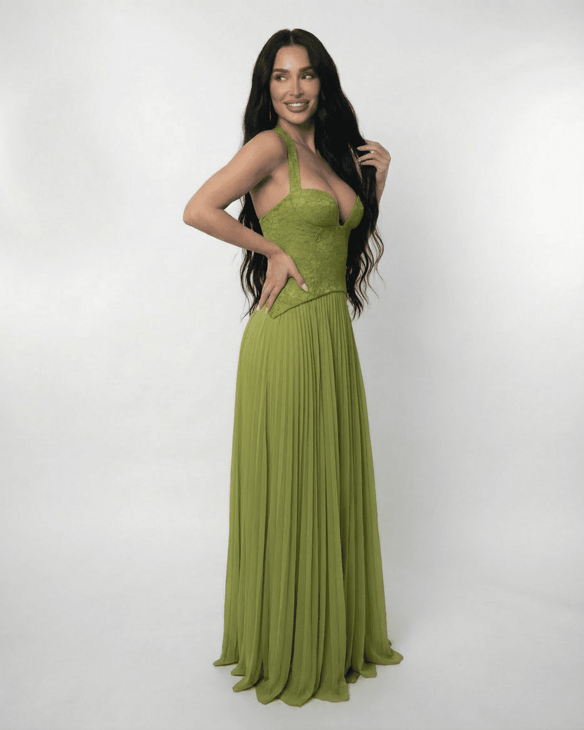 Verdant Maxikleid
