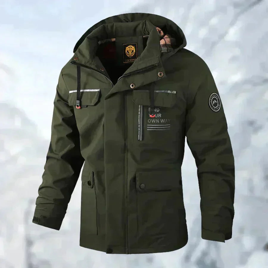 Herren wasserdichte Winterjacke für Regen und Schnee