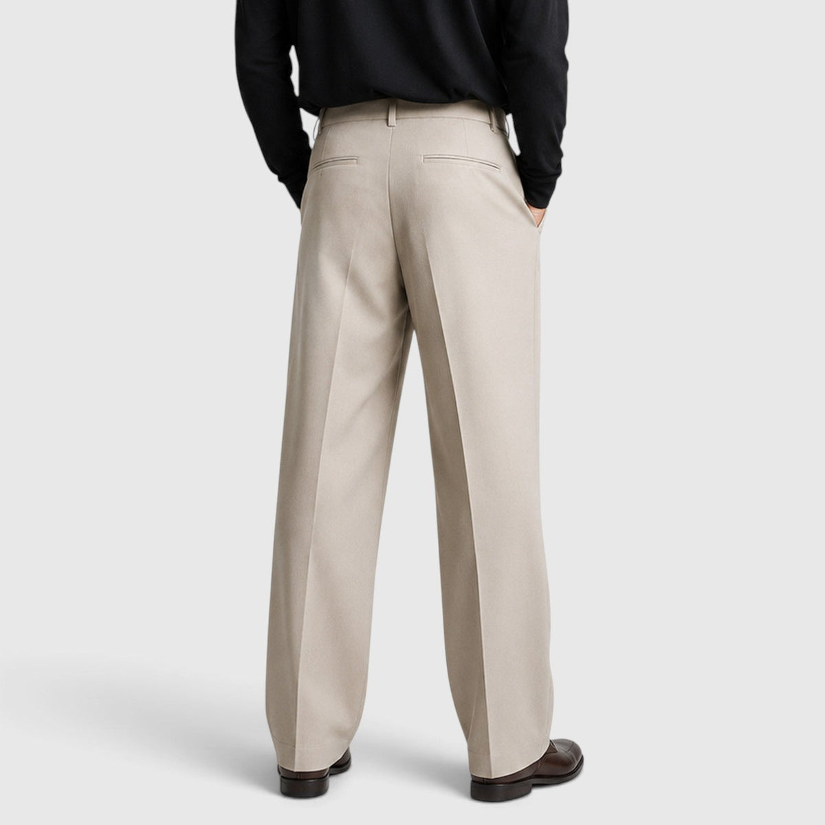 Herren Bundfaltenhose mit weiter Passform