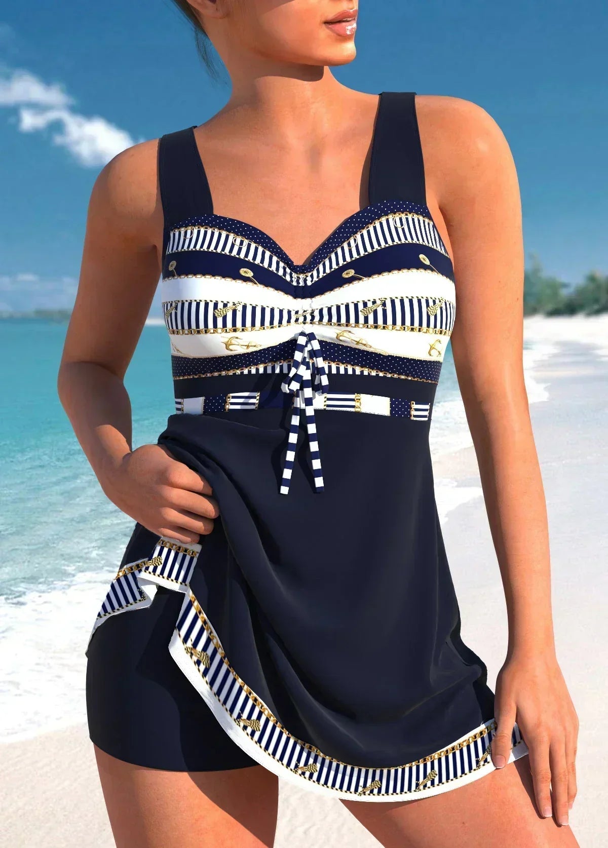 Sommerliches Swim Dress Badekleid für Damen