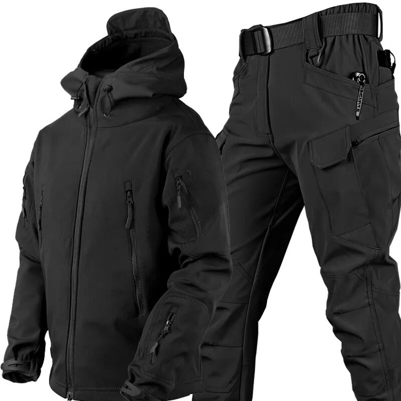 Herren Outdoor Set wasserdicht mit Fleecefutter