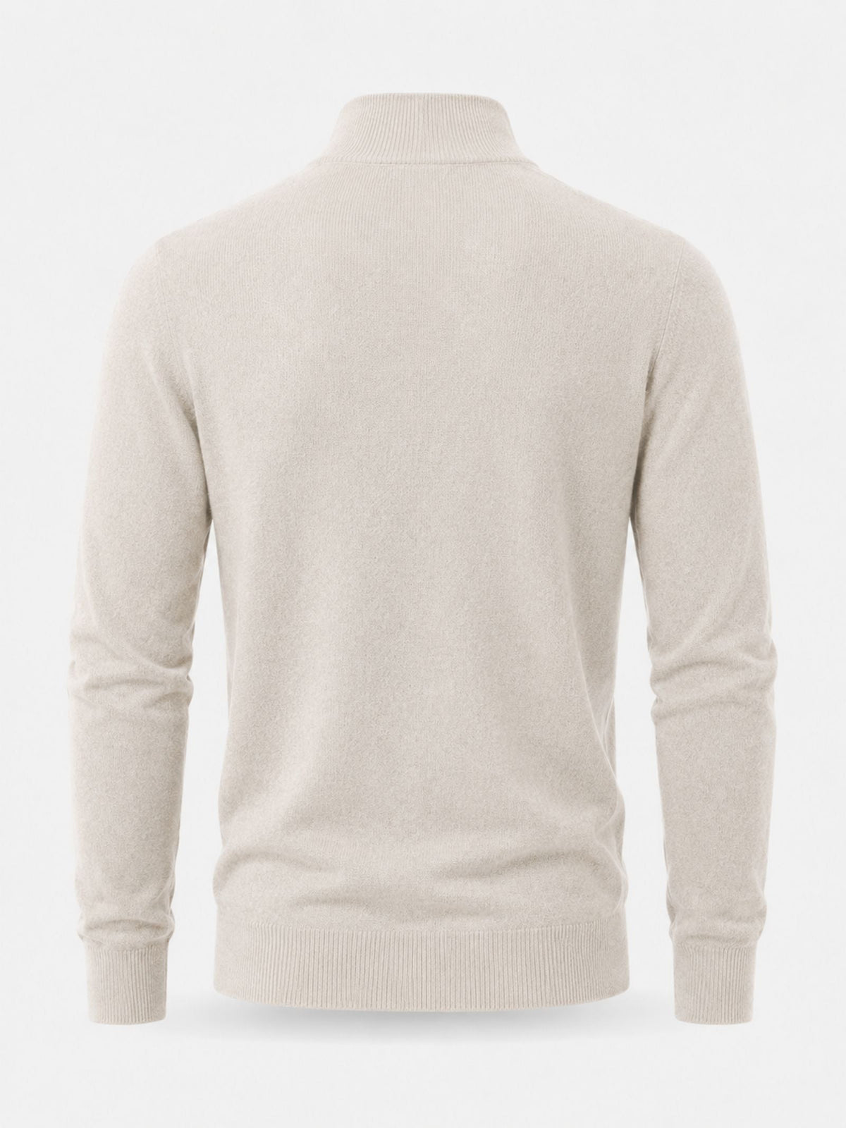 Herren warmer Pullover mit V Ausschnitt und Reißverschluss