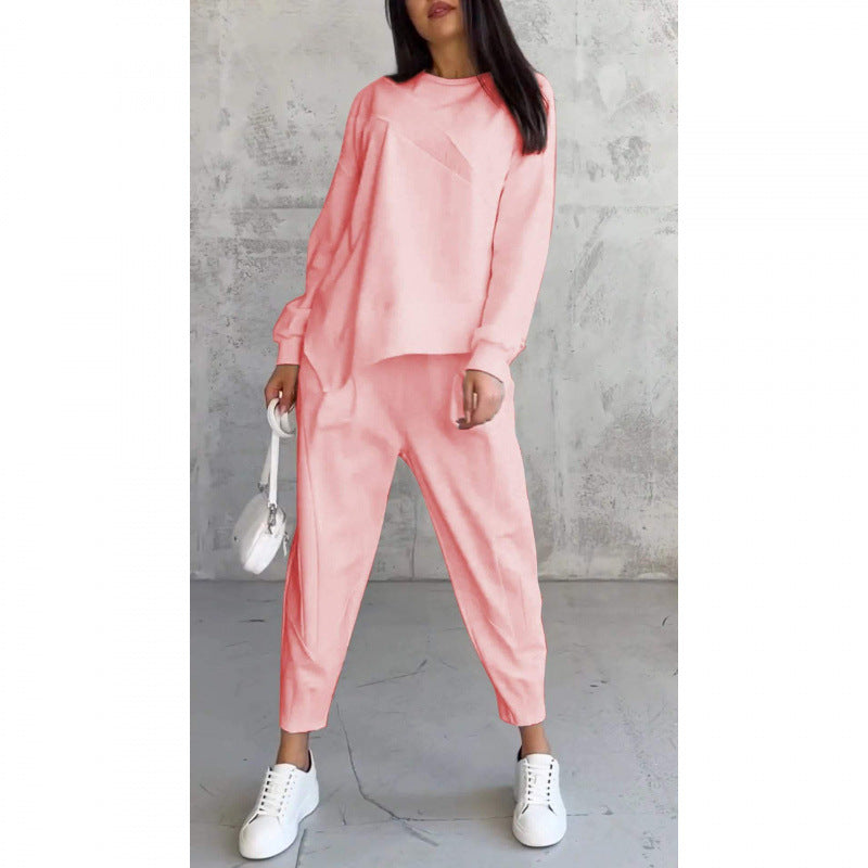 Damen lässiger Zweiteiler mit Oberteil und Hose