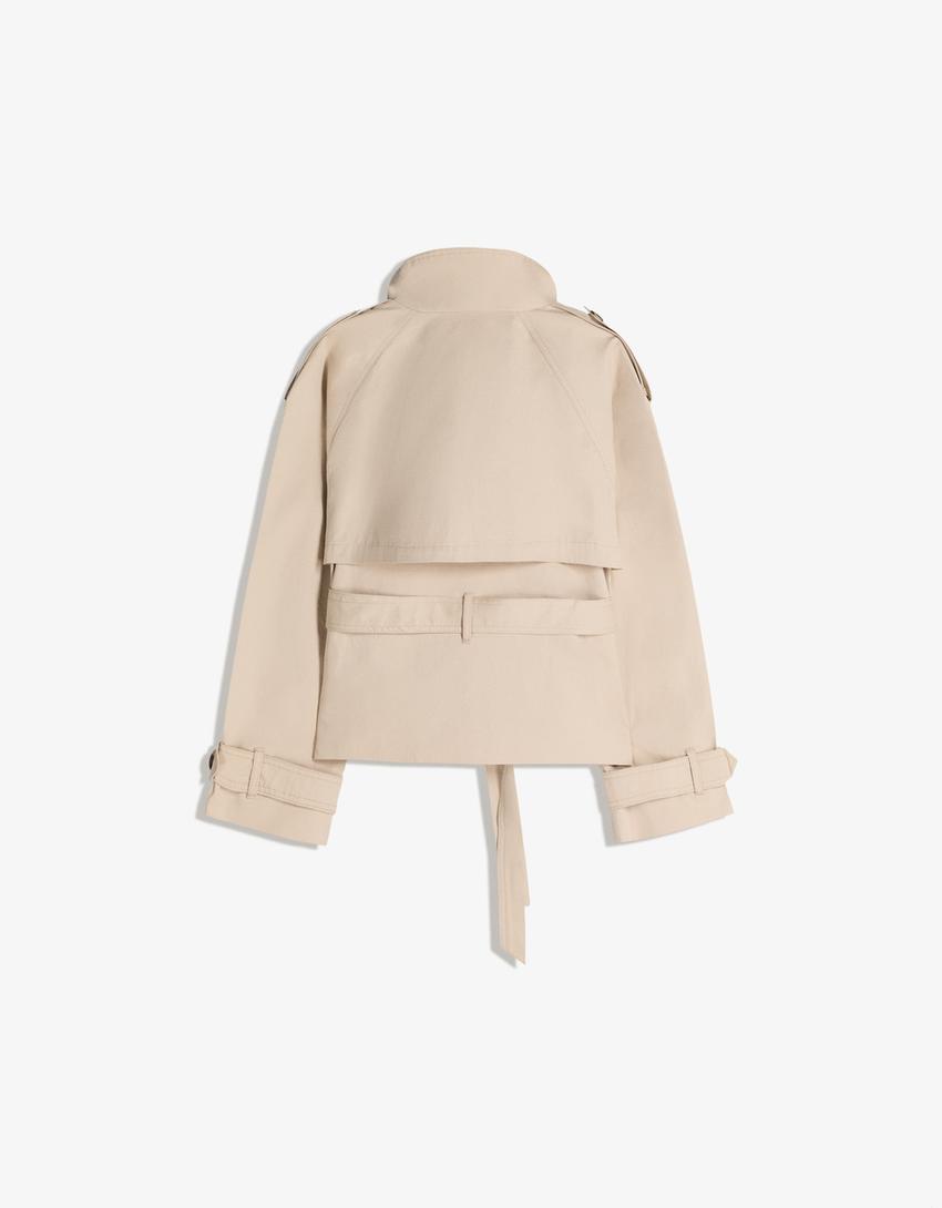 Damen Trenchcoat klassisch mit Gürtel