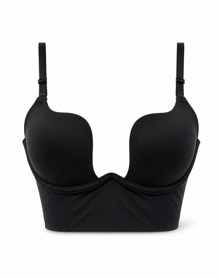 Damen BH Push Up mit transparenten Trägern