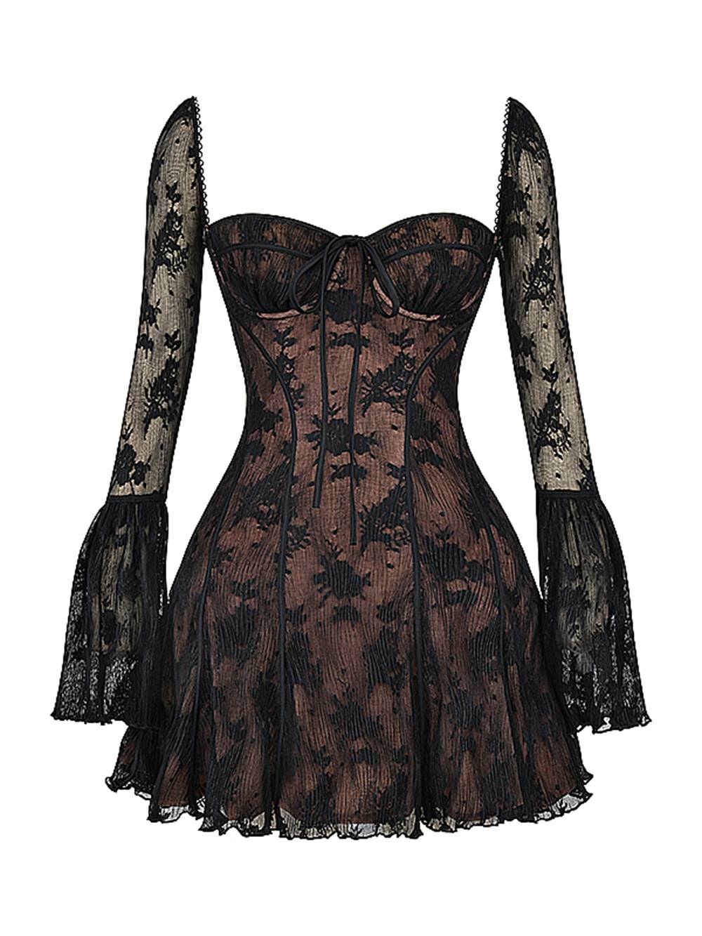 Elegantes luxuriöses Minikleid