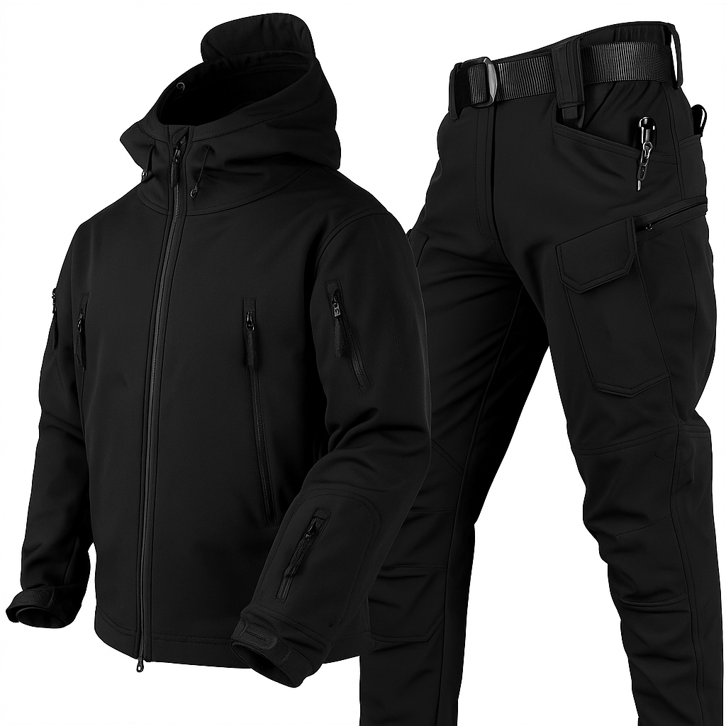 Herren Outdoor Set wasserdicht mit Fleecefutter