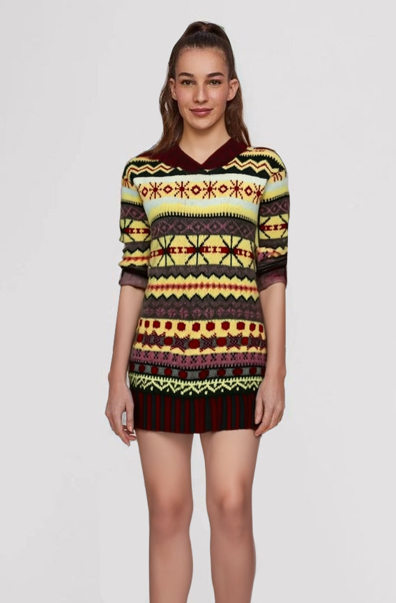 Damen warmer Norwegerpullover
