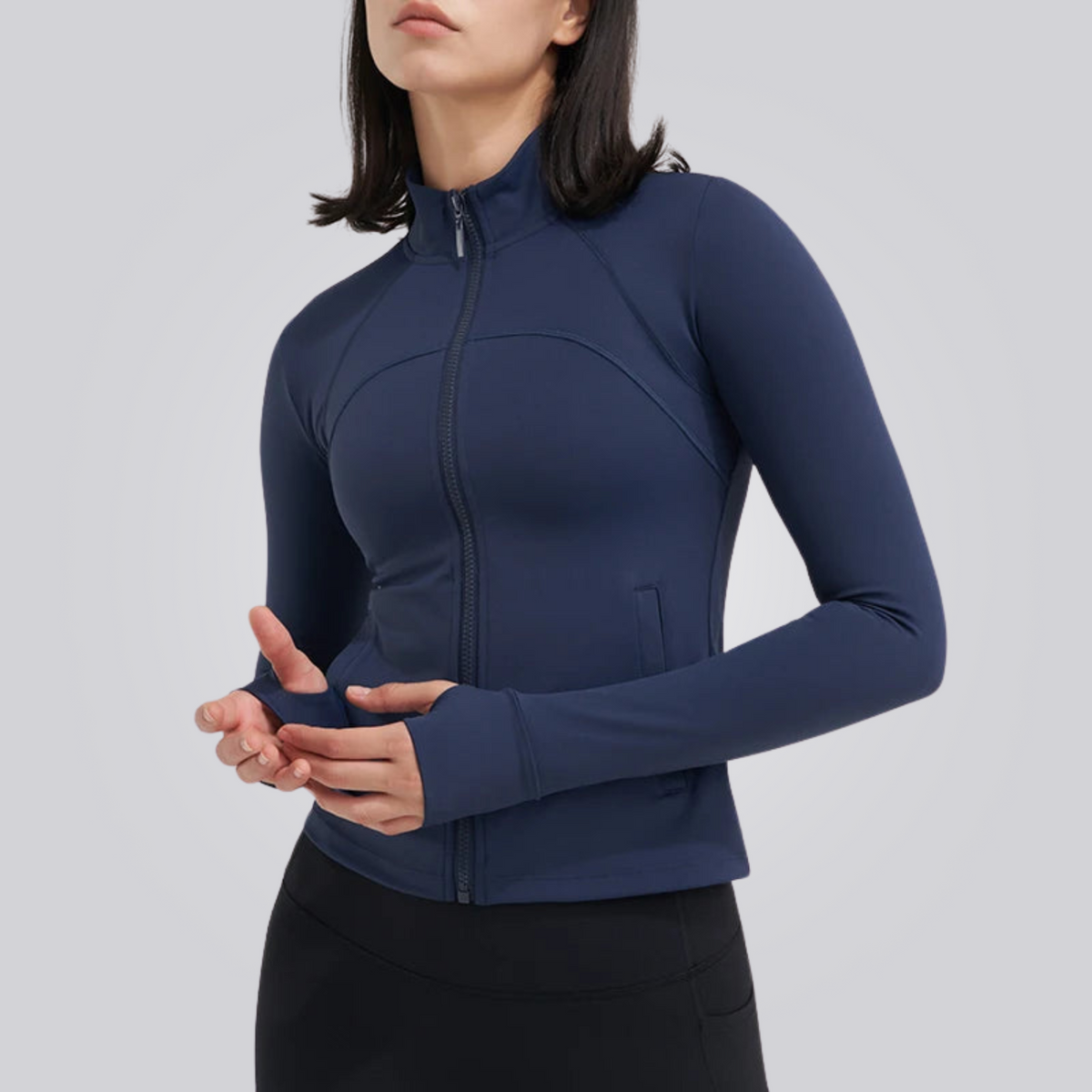 Damen Fitness Jacke mit UV Schutz