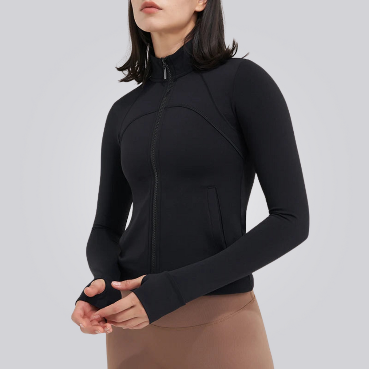 Damen Fitness Jacke mit UV Schutz