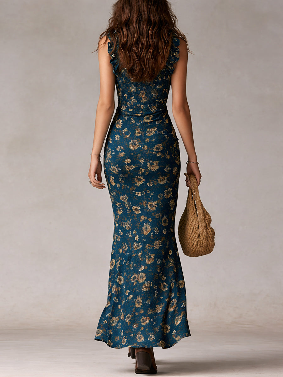 Linda | Boho-Eleganz Maxikleid mit fließender Silhouette