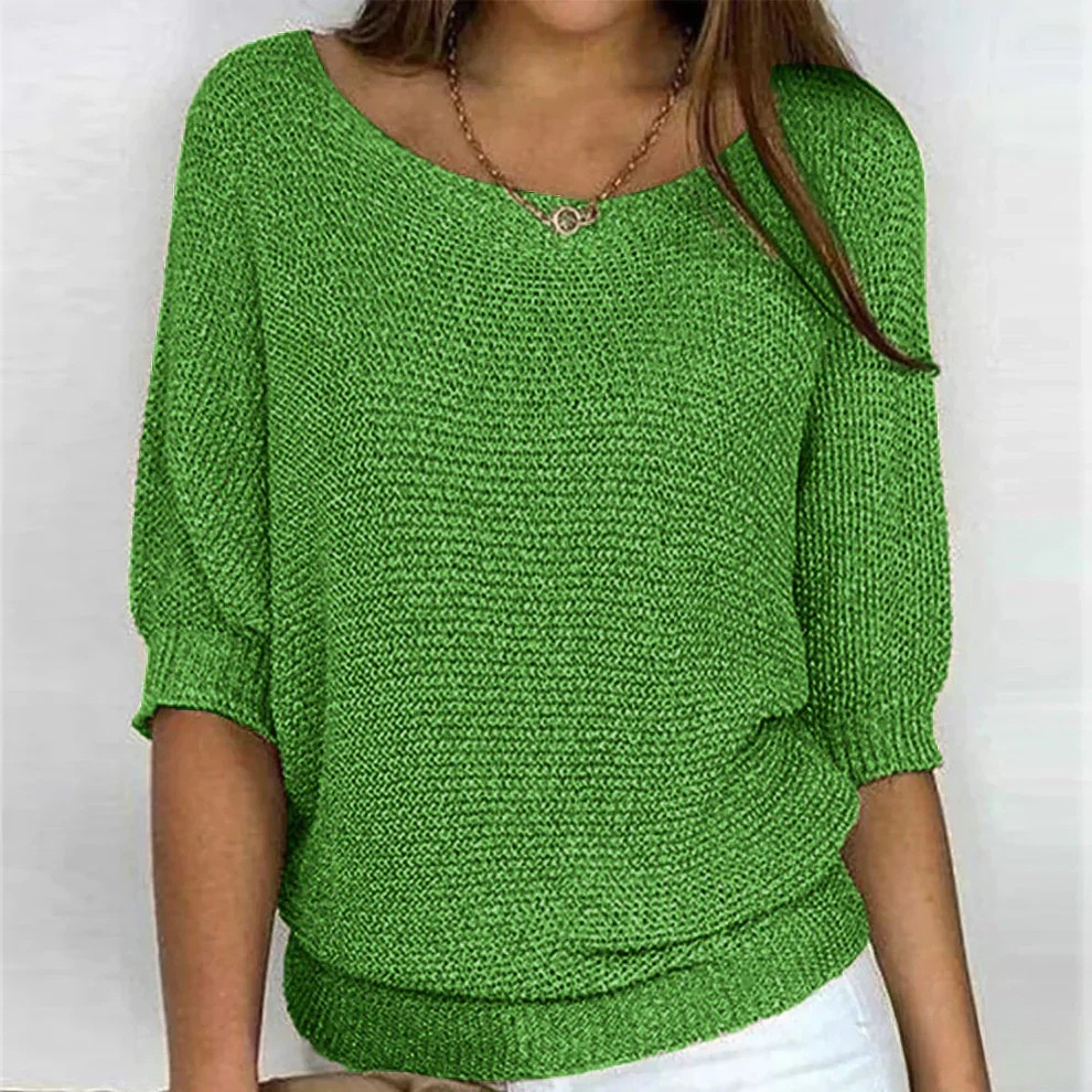 Damen Strickpullover mit lockerem Schnitt