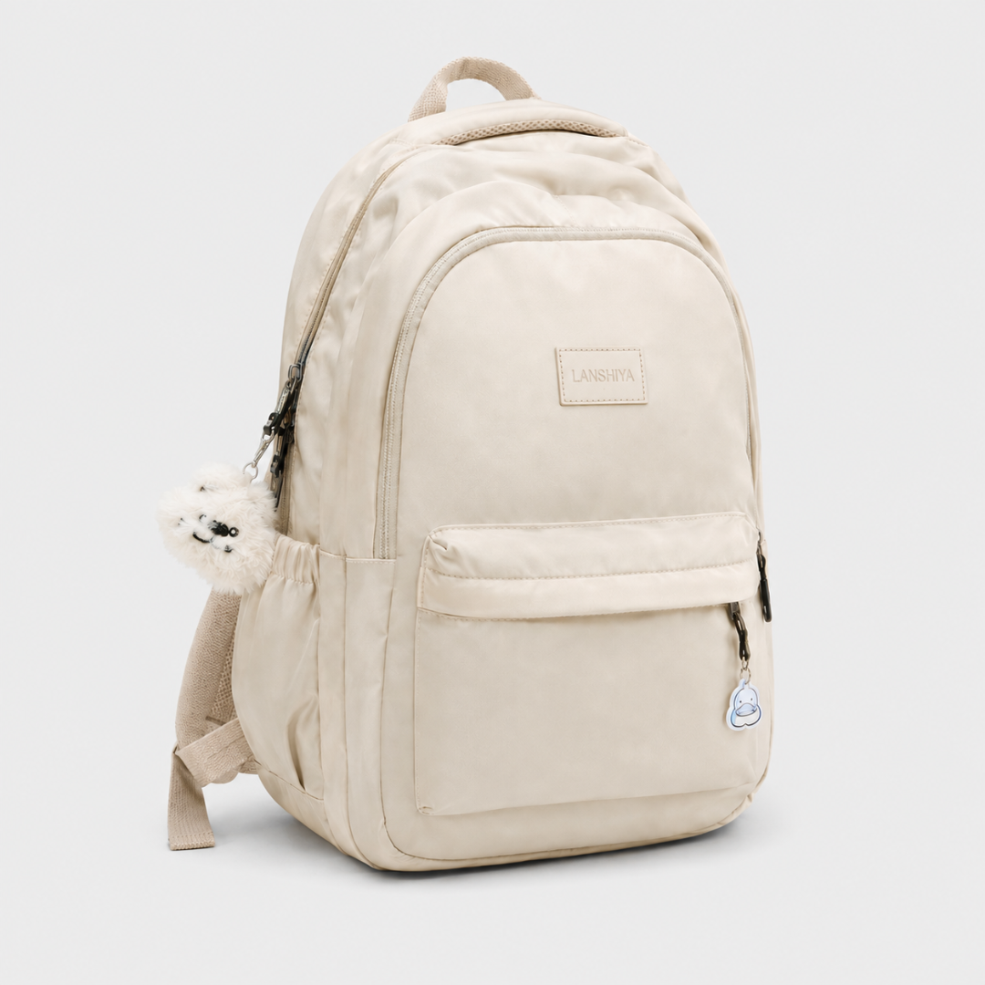 Damen Rucksack mit Laptopfach und vielen Taschen
