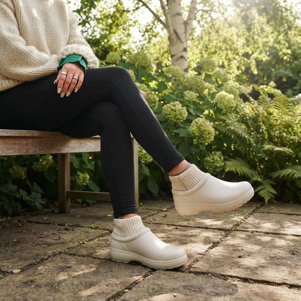 Damen Clogs wetterfest mit Profilsohle