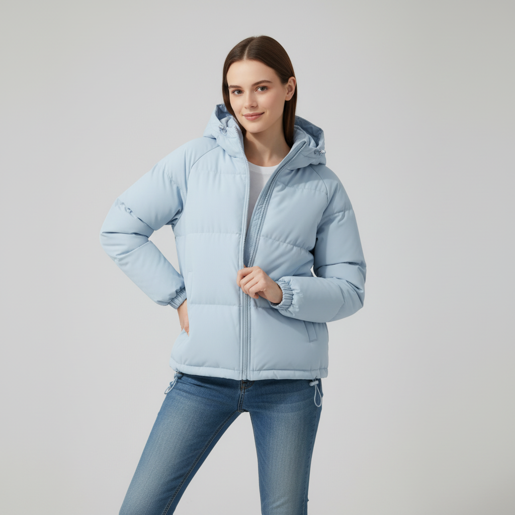 Mariette Damen Winterjacke mit Kapuze