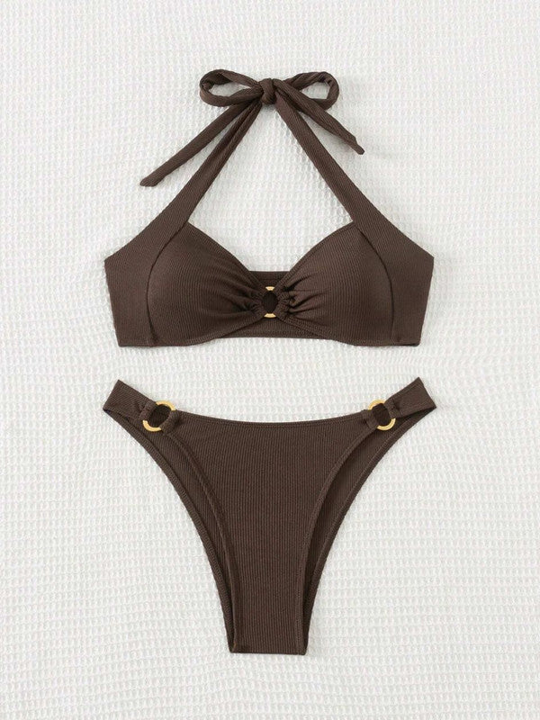 Damen Halter Bikini Set Basic