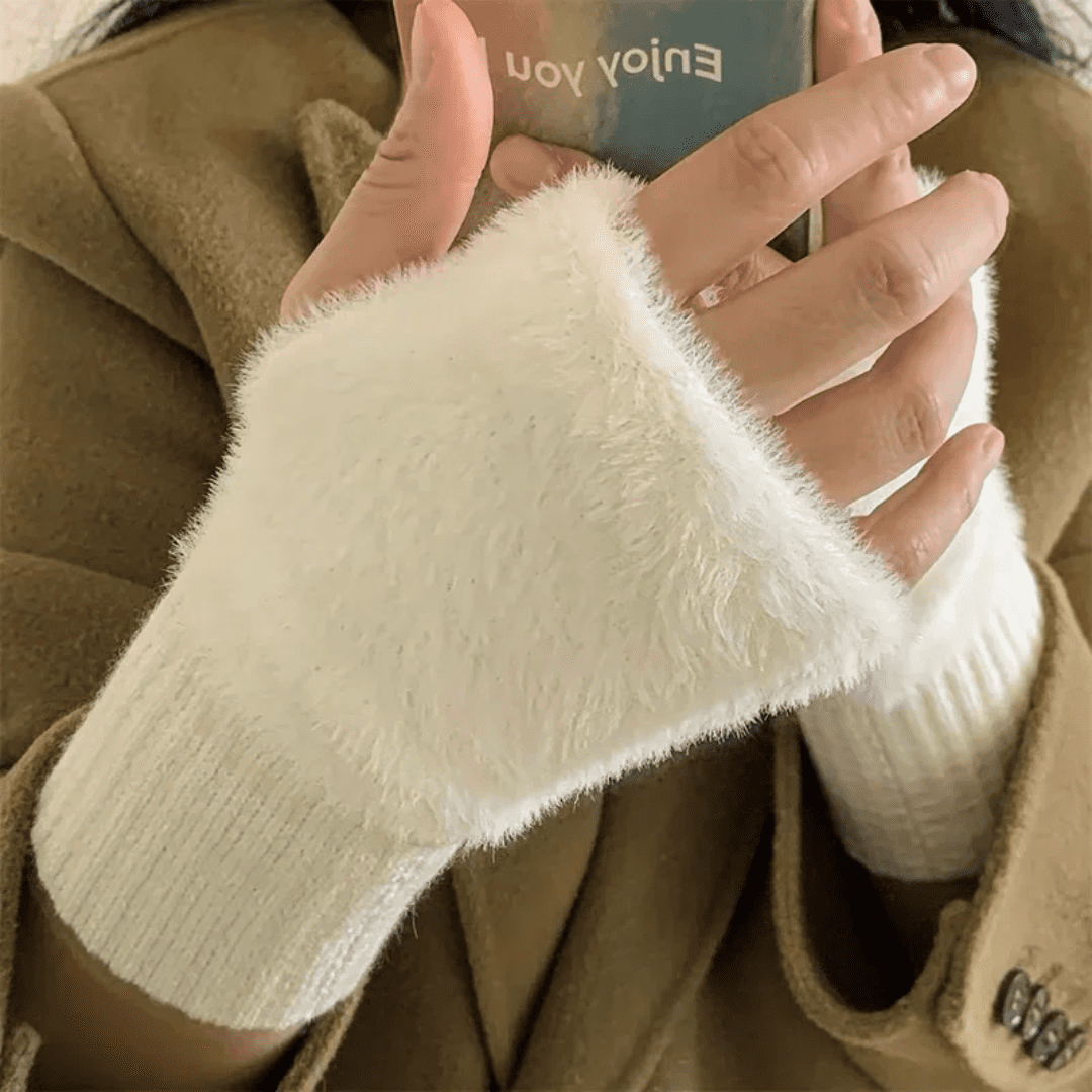Damen fingerlose Handschuhe warm für den Winter