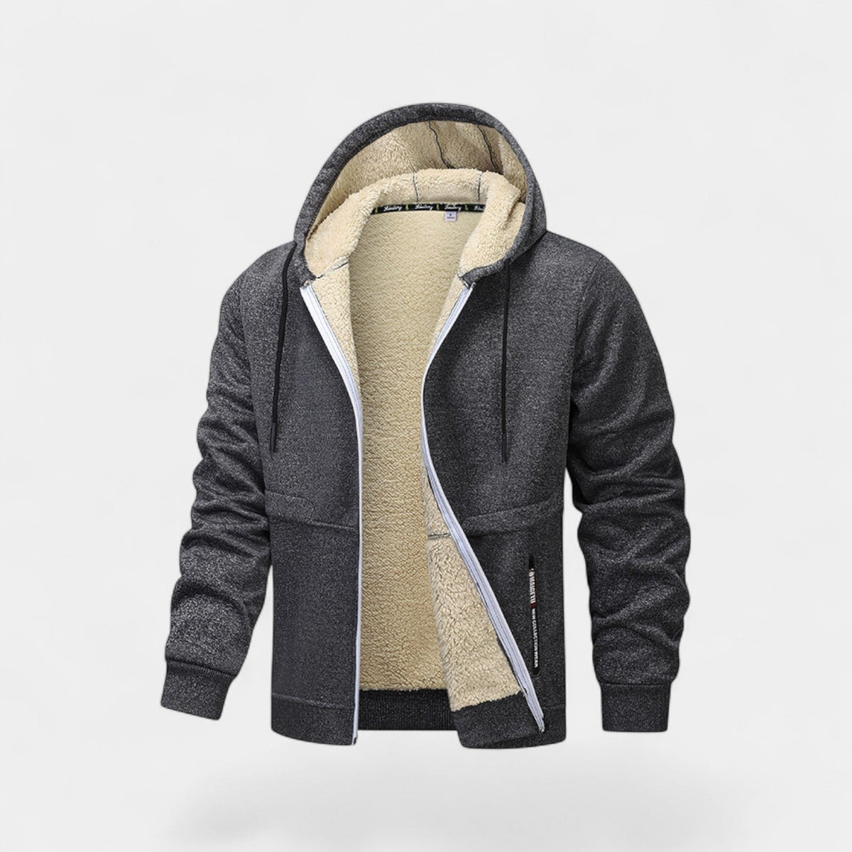 Herren Kapuzenjacke mit Reißverschluss