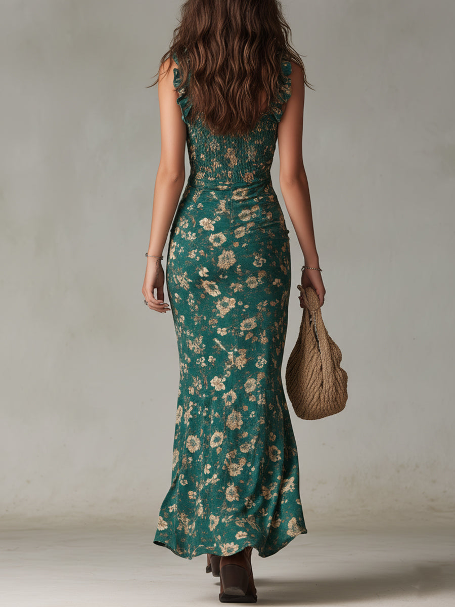 Linda | Boho-Eleganz Maxikleid mit fließender Silhouette