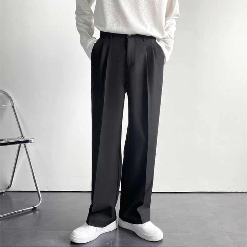 Herren Bundfaltenhose mit geradem Bein