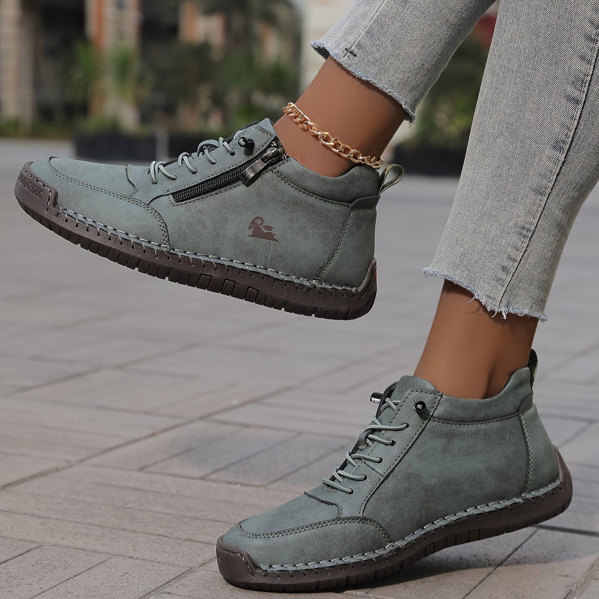 Damen orthopädische Sneaker mit gepolsterter Sohle