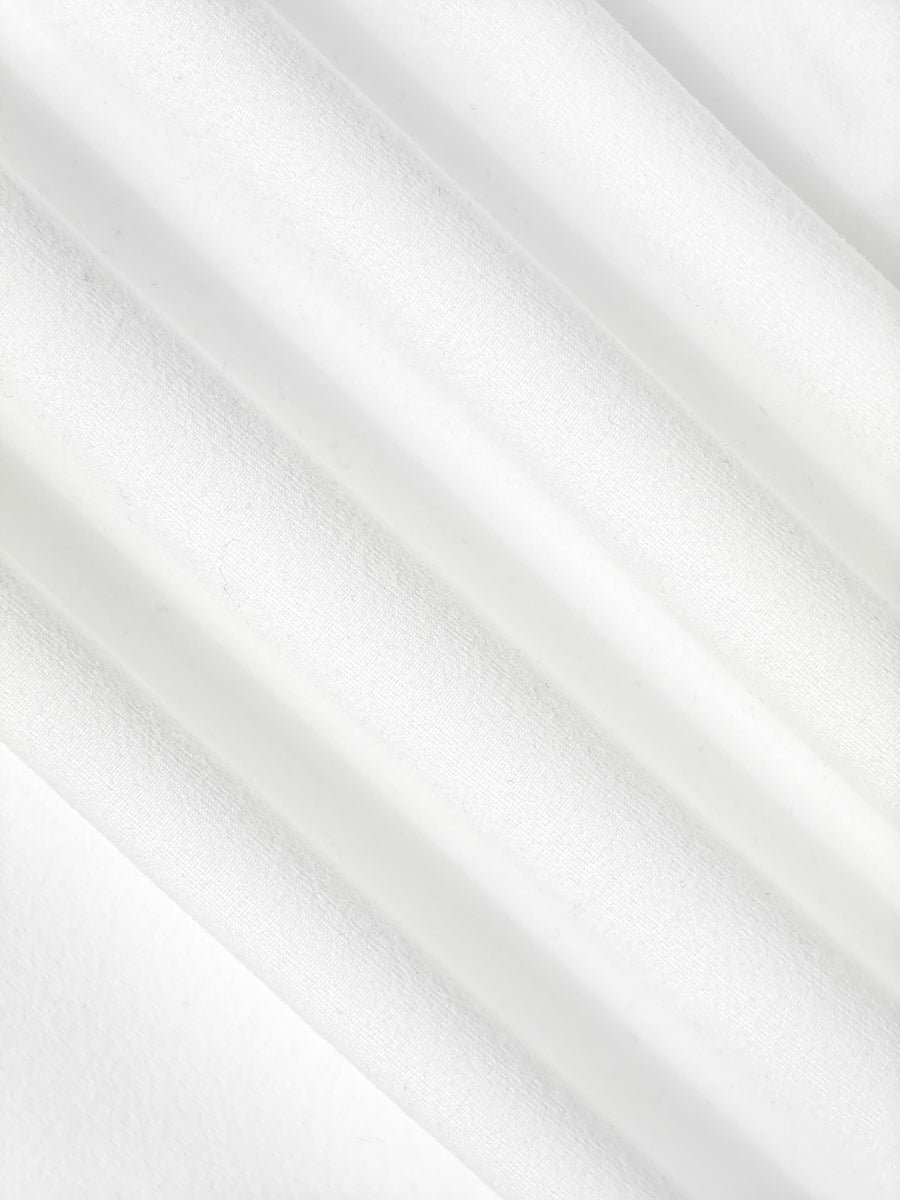 Asymmetrisches plissiertes Midikleid mit Stehkragen